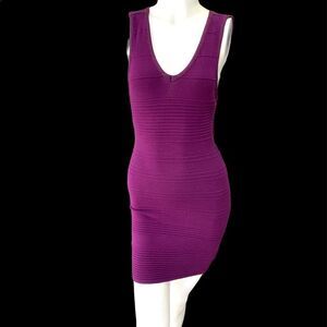 WOW COUTURE Sleeveless Purple Pink Dress Cutout Back Detail Stretch Short (S)‌‌‌